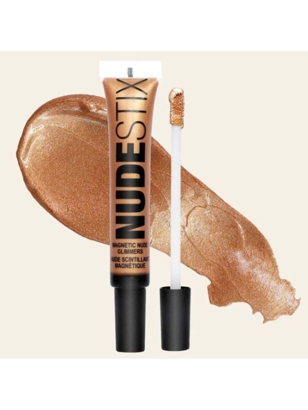 Nudestix BRONZI BABE Magnetic Nude Glimmers Liquid Highlighter | NEW | Full Size